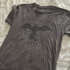 YETI Men's Brown Bat Graphic T-Shirt